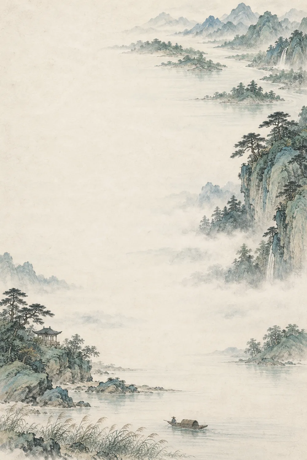 Illustrative Chinese landscape